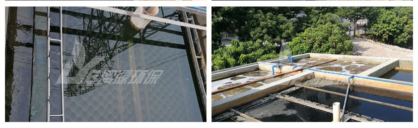 圖為化妝品廢水處理工程現(xiàn)場 圖為化妝品廢水處理工程現(xiàn)場